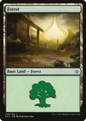 Forest (106) card from Archenemy: Nicol Bolas