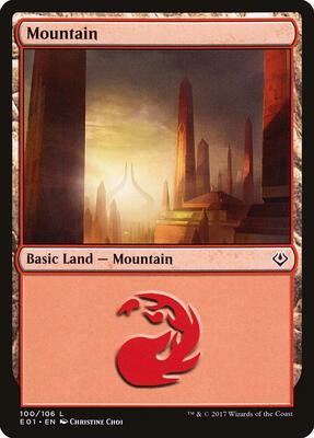 Mountain (100) card from Archenemy: Nicol Bolas