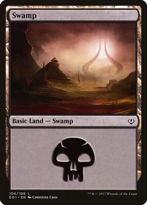 Swamp (104) card from Archenemy: Nicol Bolas