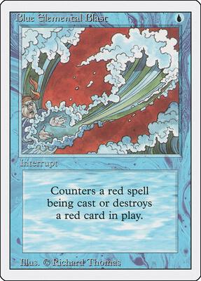 Blue Elemental Blast card from Revised Edition