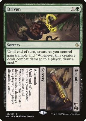 Driven // Despair card from Hour of Devastation