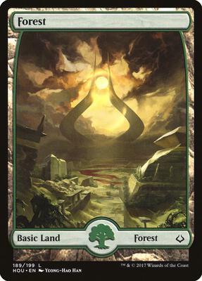 Forest (189) - Full Art card from Hour of Devastation