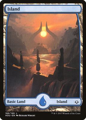 Island (186) - Full Art card from Hour of Devastation