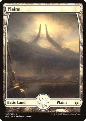 Plains (185) - Full Art card from Hour of Devastation
