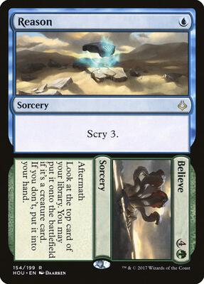 Reason // Believe card from Hour of Devastation