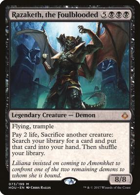 Razaketh, the Foulblooded card from Hour of Devastation