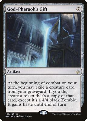 God-Pharaoh's Gift card from Hour of Devastation