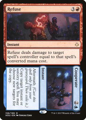 Refuse // Cooperate card from Hour of Devastation