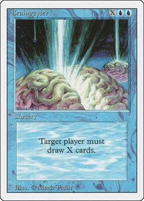 Braingeyser card from Revised Edition