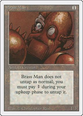Brass Man card from Revised Edition