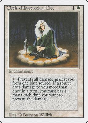 Circle of Protection: Blue card from Revised Edition