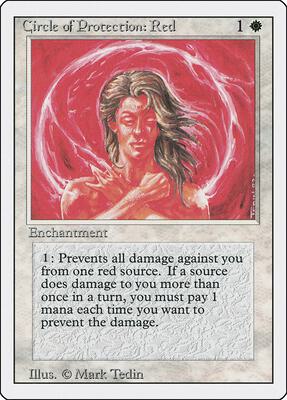 Circle of Protection: Red card from Revised Edition
