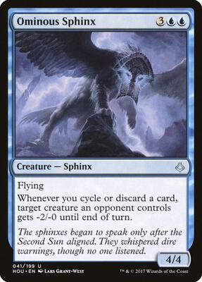 Ominous Sphinx card from Hour of Devastation