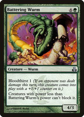 Battering Wurm card from Guildpact