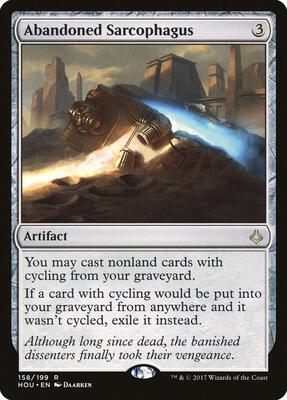 Abandoned Sarcophagus card from Hour of Devastation