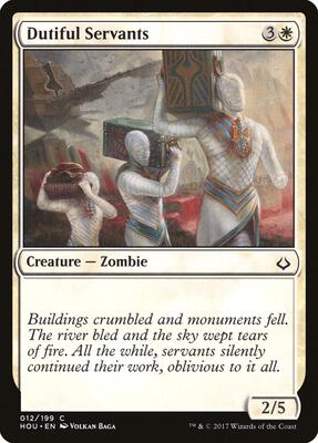 Dutiful Servants card from Hour of Devastation