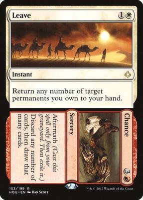 Leave // Chance card from Hour of Devastation