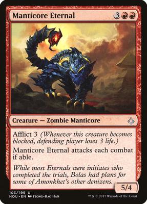 Manticore Eternal card from Hour of Devastation