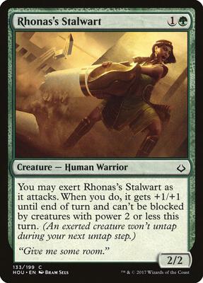 Rhonas's Stalwart card from Hour of Devastation