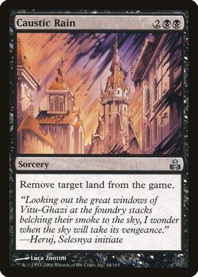 Caustic Rain card from Guildpact