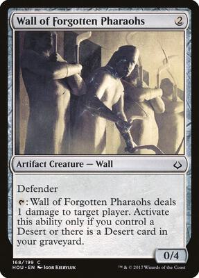 Wall of Forgotten Pharaohs card from Hour of Devastation