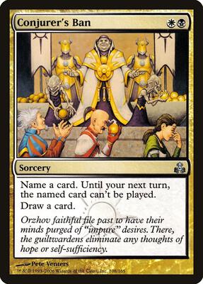Conjurer's Ban card from Guildpact