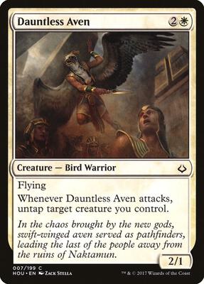 Dauntless Aven card from Hour of Devastation