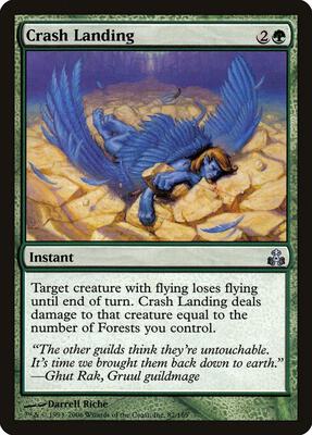 Crash Landing card from Guildpact