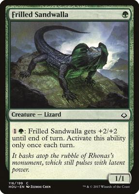 Frilled Sandwalla card from Hour of Devastation