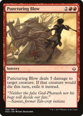 Puncturing Blow card from Hour of Devastation