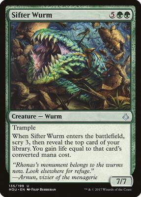 Sifter Wurm card from Hour of Devastation