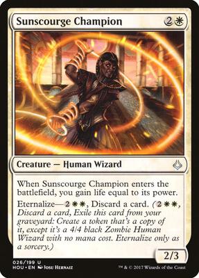 Sunscourge Champion card from Hour of Devastation