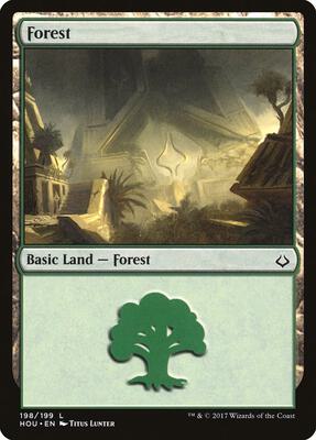 Forest (198) card from Hour of Devastation