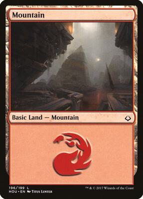 Mountain (196) card from Hour of Devastation