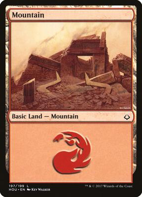 Mountain (197) card from Hour of Devastation