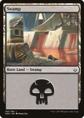 Swamp (195) card from Hour of Devastation