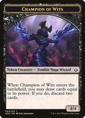 Champion of Wits Token card from Hour of Devastation