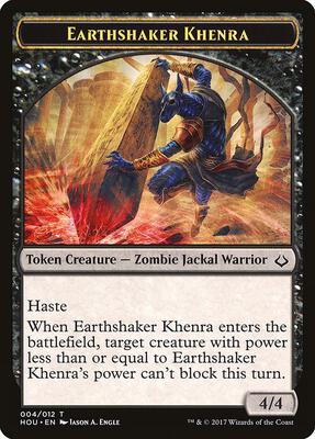 Earthshaker Khenra Token card from Hour of Devastation