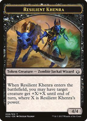 Resilient Khenra Token card from Hour of Devastation