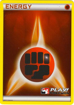 Fighting Energy (2011 Play! Pokemon) card from League & Championship Cards