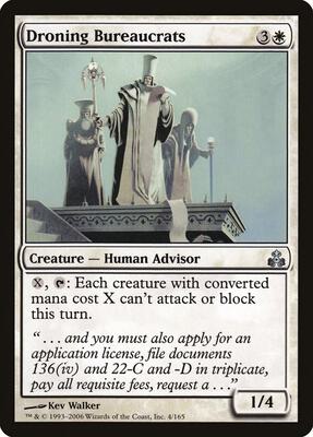 Droning Bureaucrats card from Guildpact