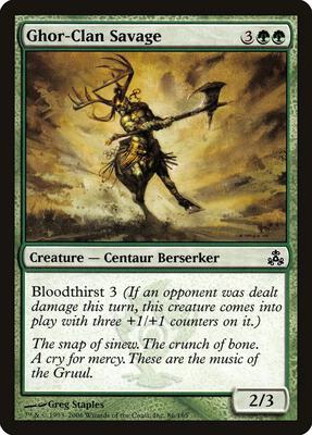 Ghor-Clan Savage card from Guildpact
