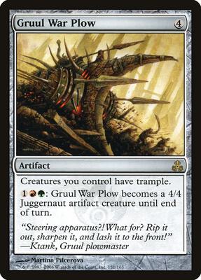 Gruul War Plow card from Guildpact