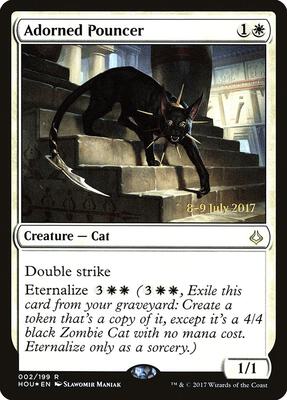 Adorned Pouncer card from Prerelease Cards
