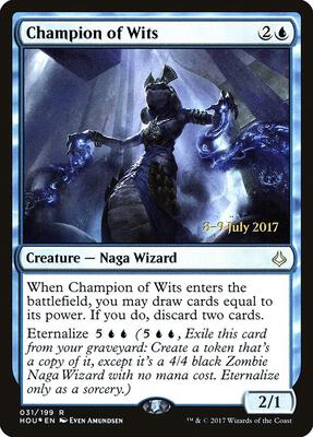Champion of Wits card from Prerelease Cards