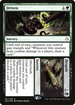 Driven // Despair card from Prerelease Cards