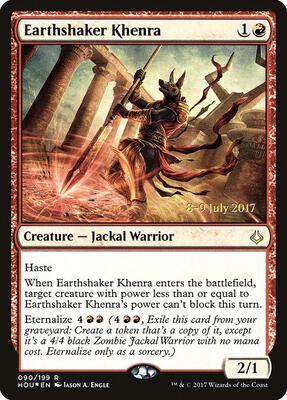 Earthshaker Khenra card from Prerelease Cards
