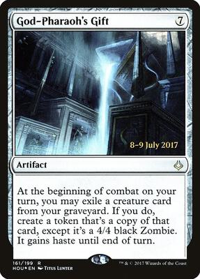 God-Pharaoh's Gift card from Prerelease Cards