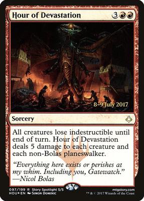 Hour of Devastation card from Prerelease Cards
