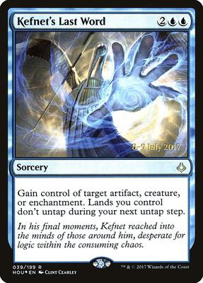Kefnet's Last Word card from Prerelease Cards